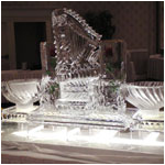 Harp and Bowls Food Display