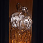 Abstract Bride & Groom